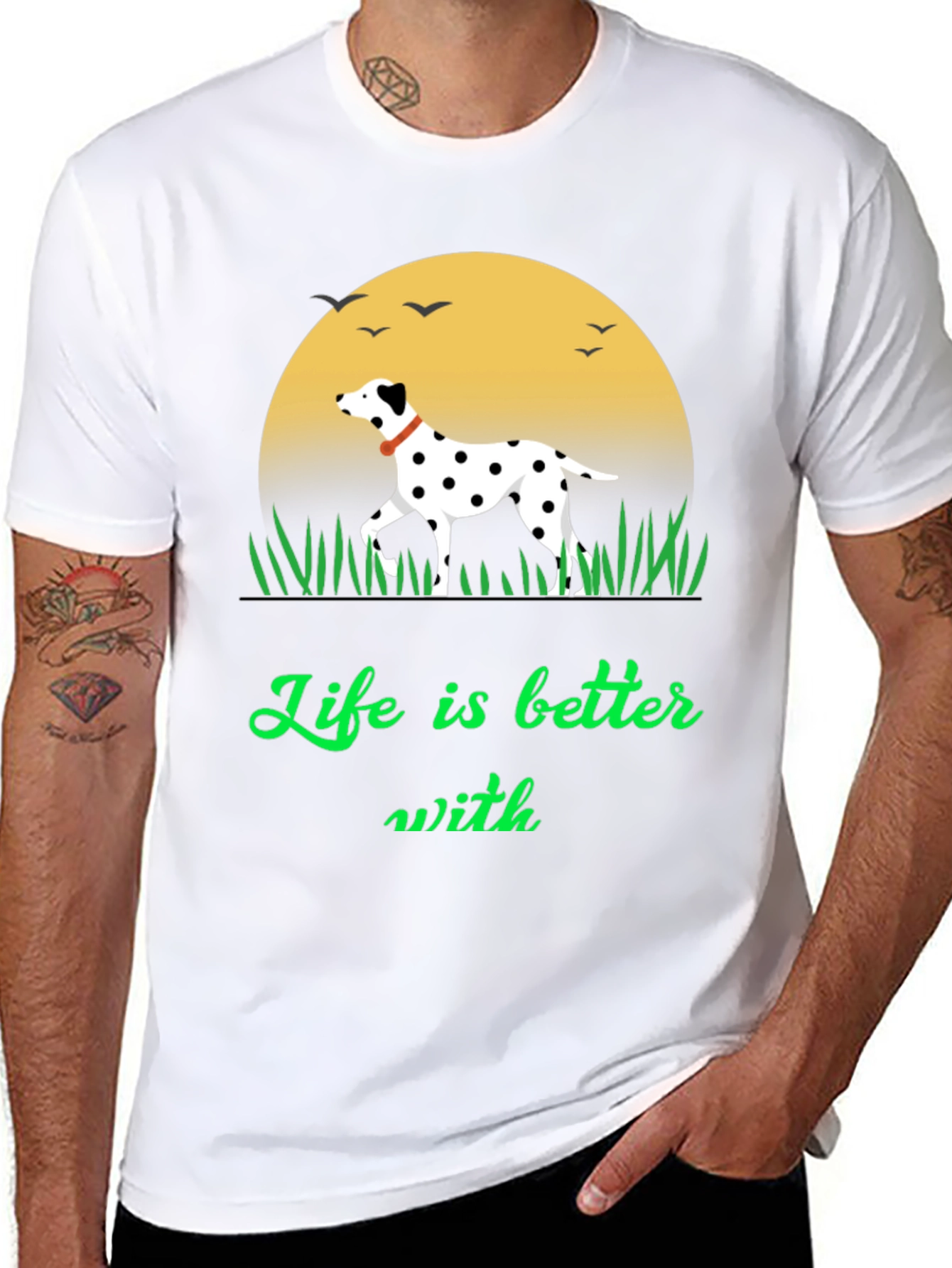 Dalmatian Lover Tee - Life is Better With