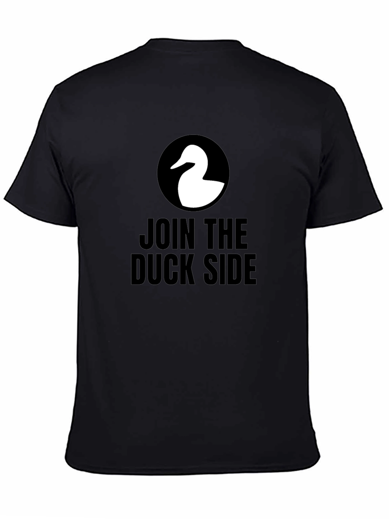 Join the Duck Side T-Shirt - Black Cotton Tee