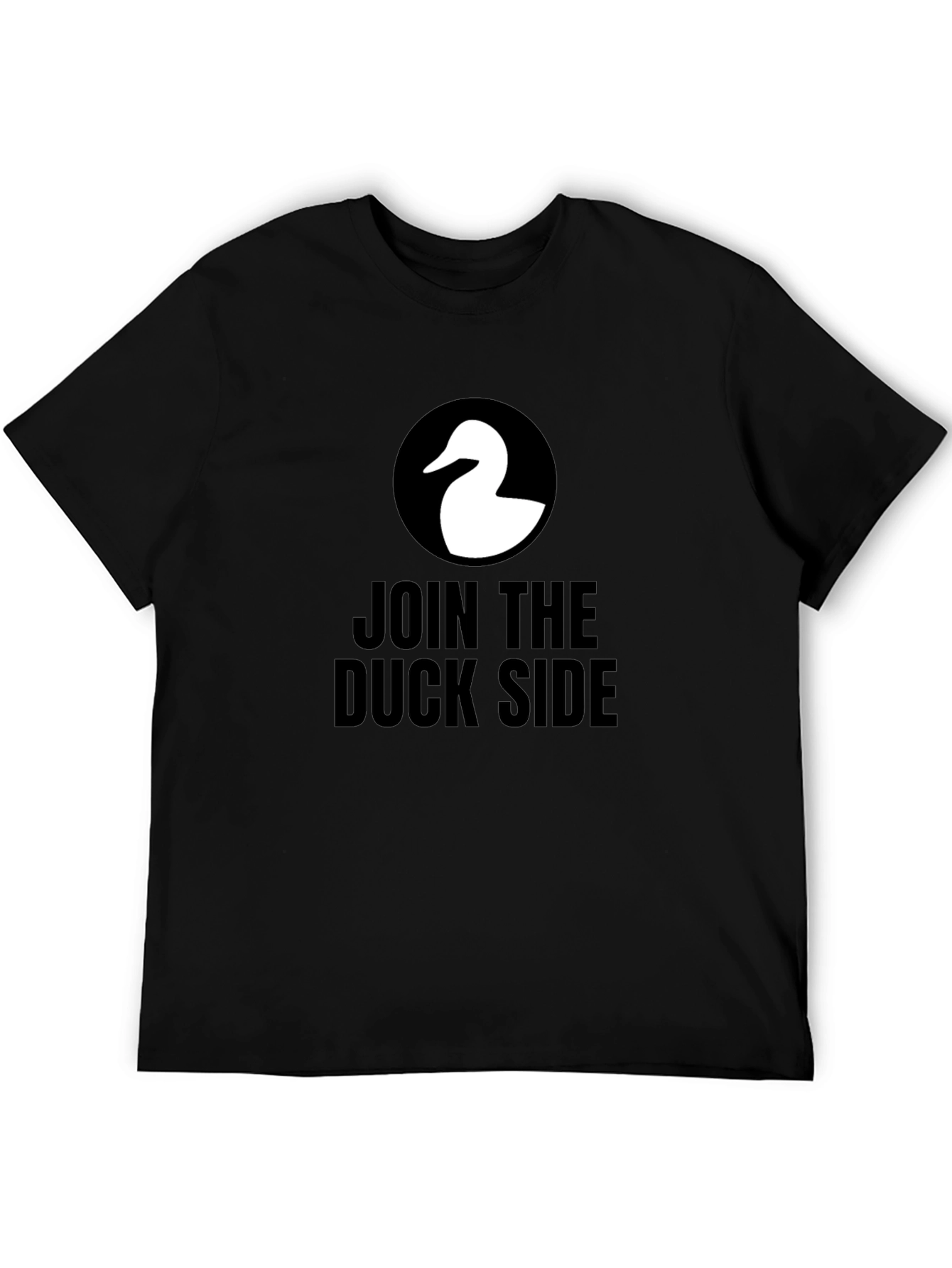 Join the Duck Side T-Shirt - Black Cotton Tee