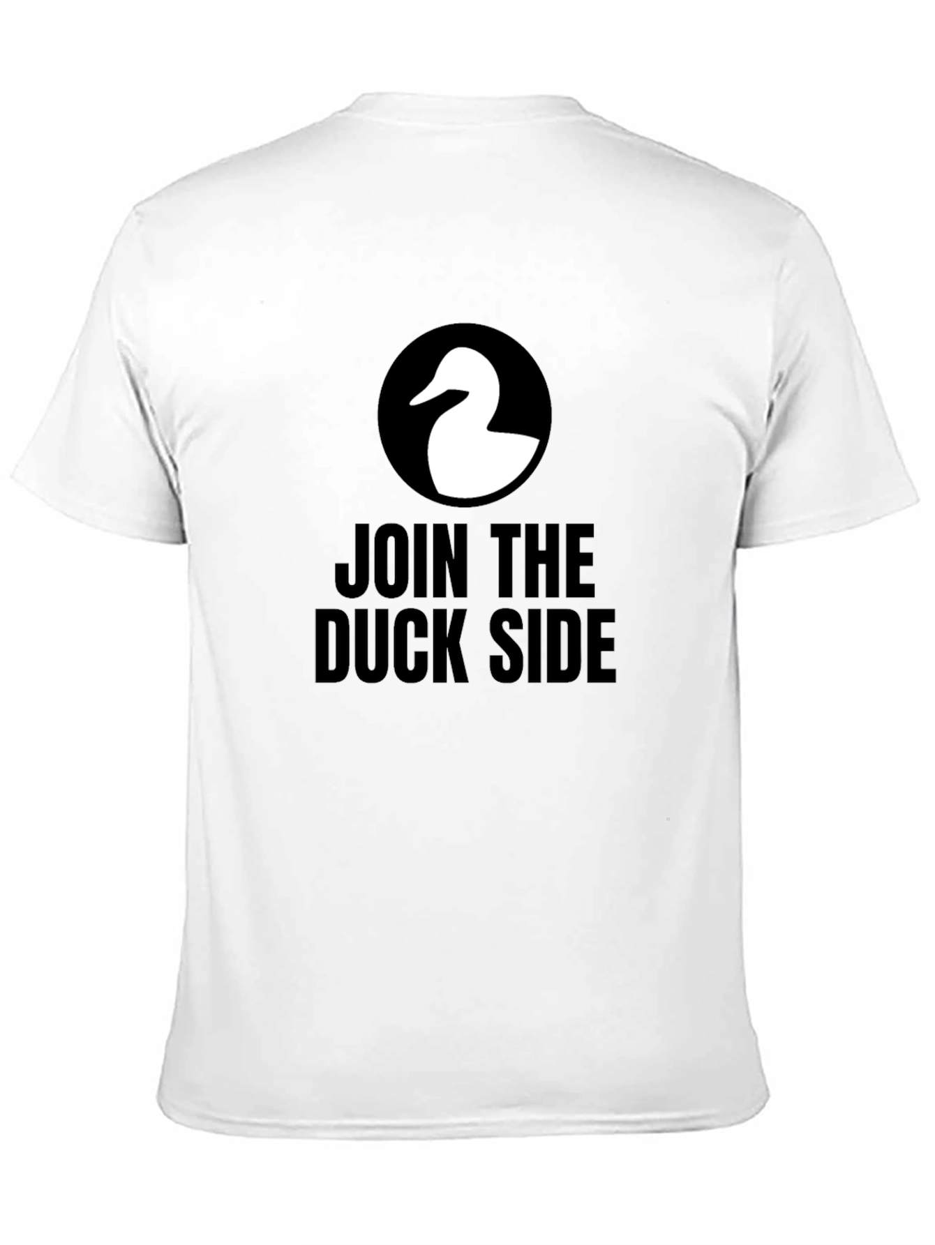 Join the Duck Side T-Shirt - Black Cotton Tee