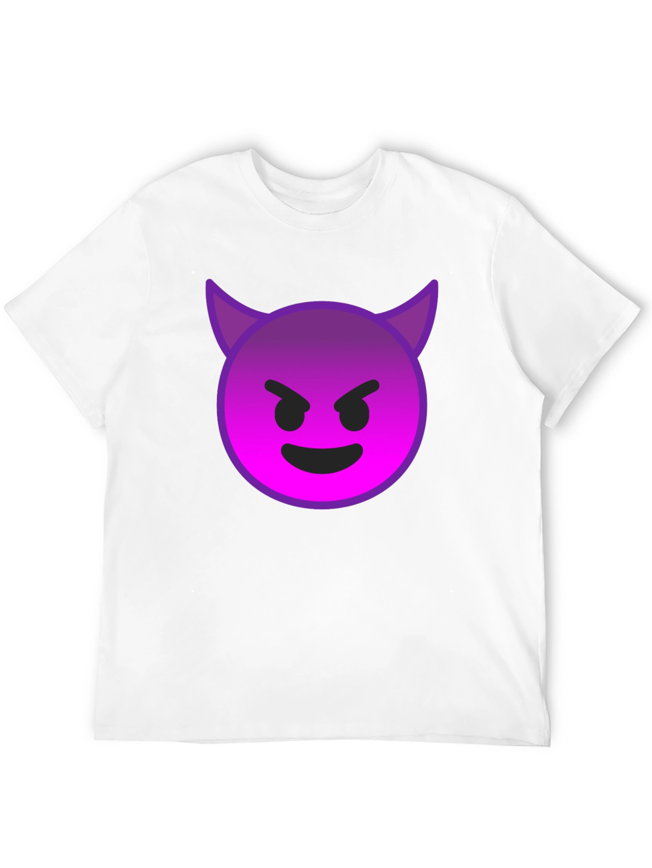 Devil Emoji Graphic Tee - Black
