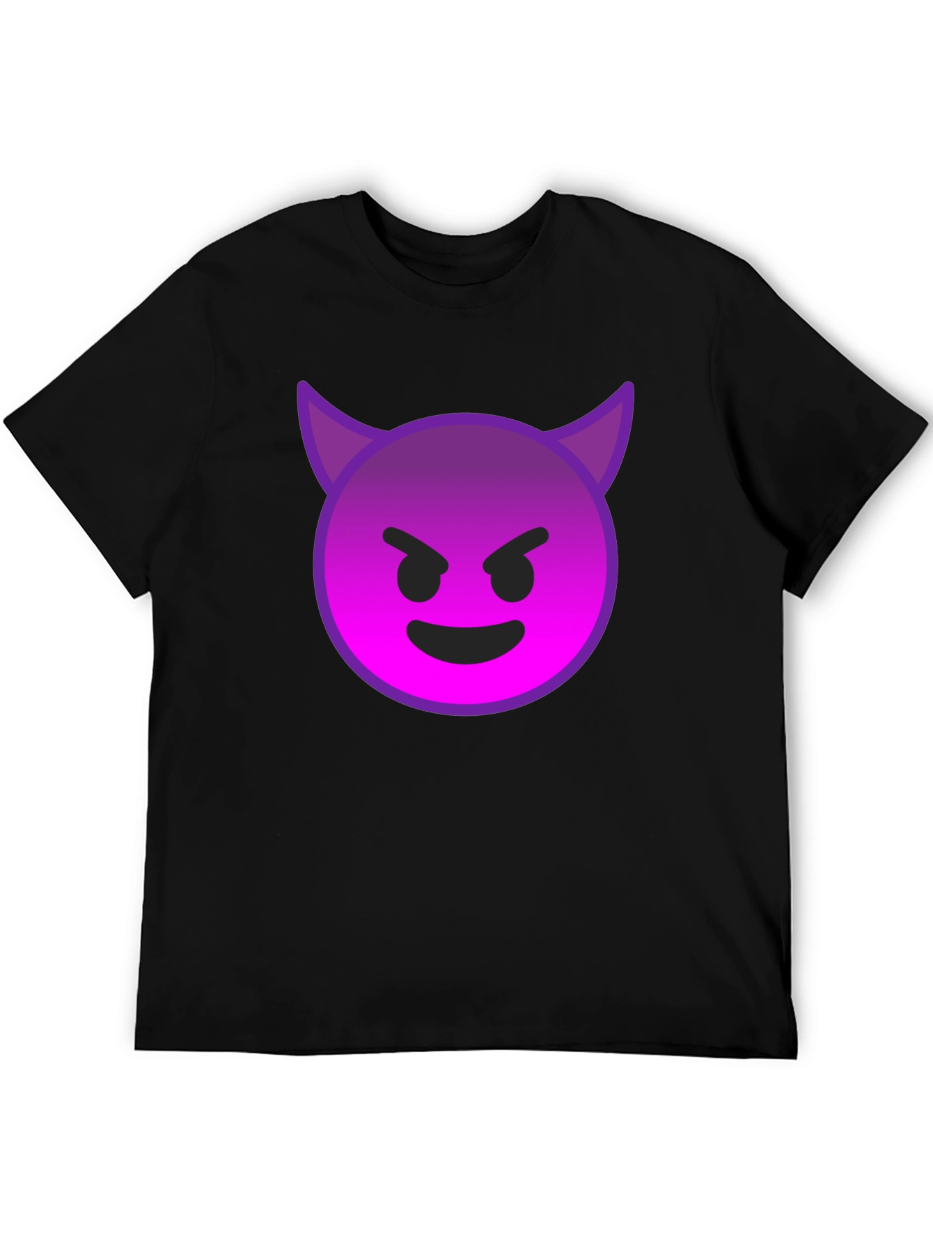 Devil Emoji Graphic Tee - Black