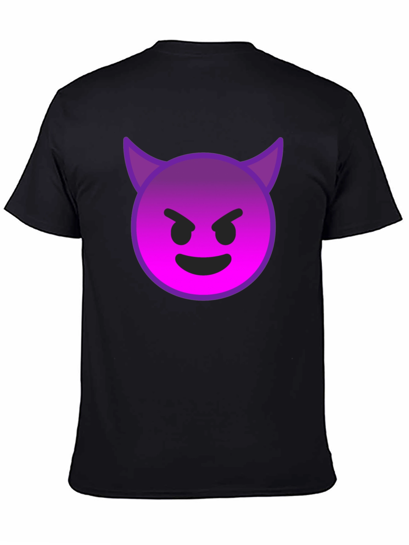 Devil Emoji Graphic Tee - Black