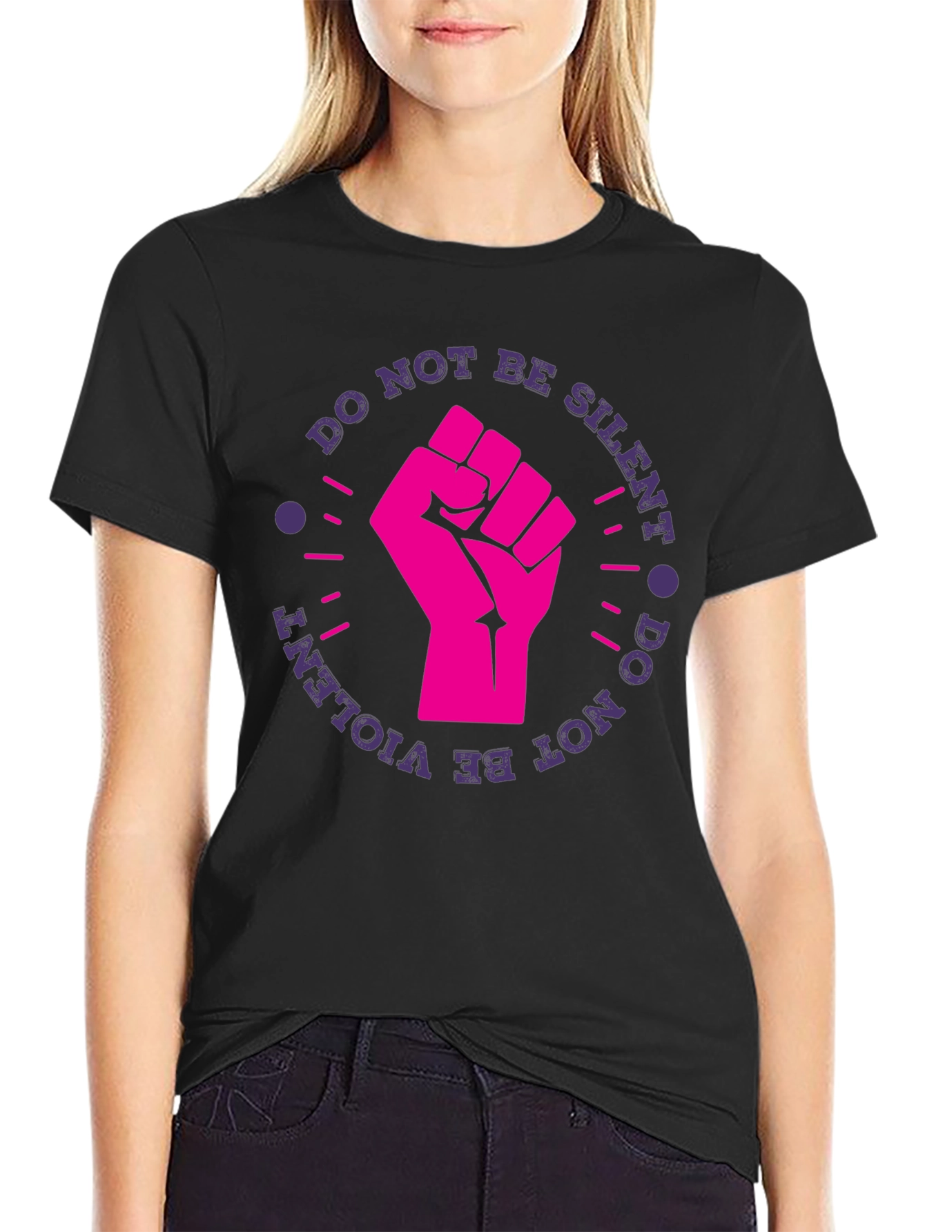 Empowerment Fist Graphic Tee - Do Not Be Silent