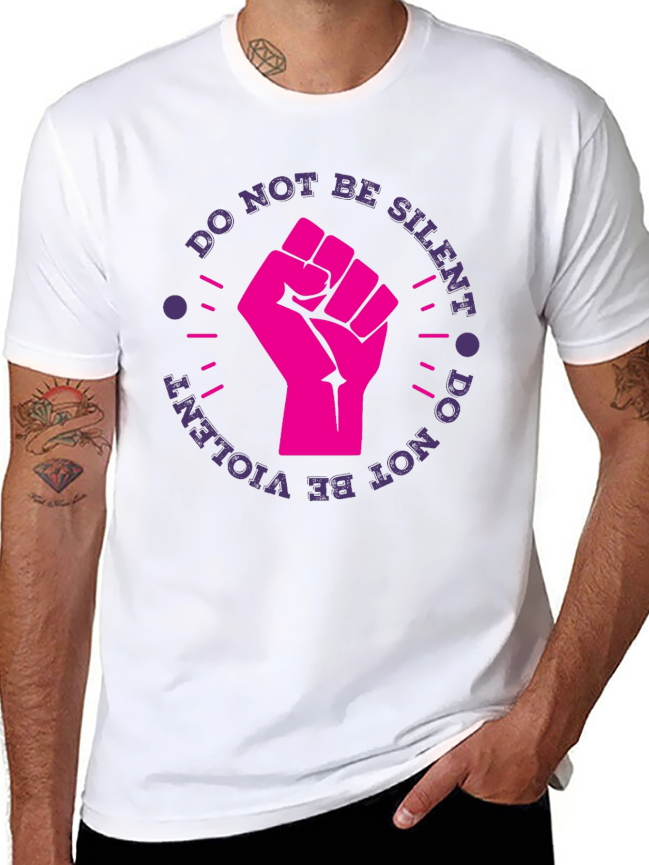 Empowerment Fist Graphic Tee - Do Not Be Silent