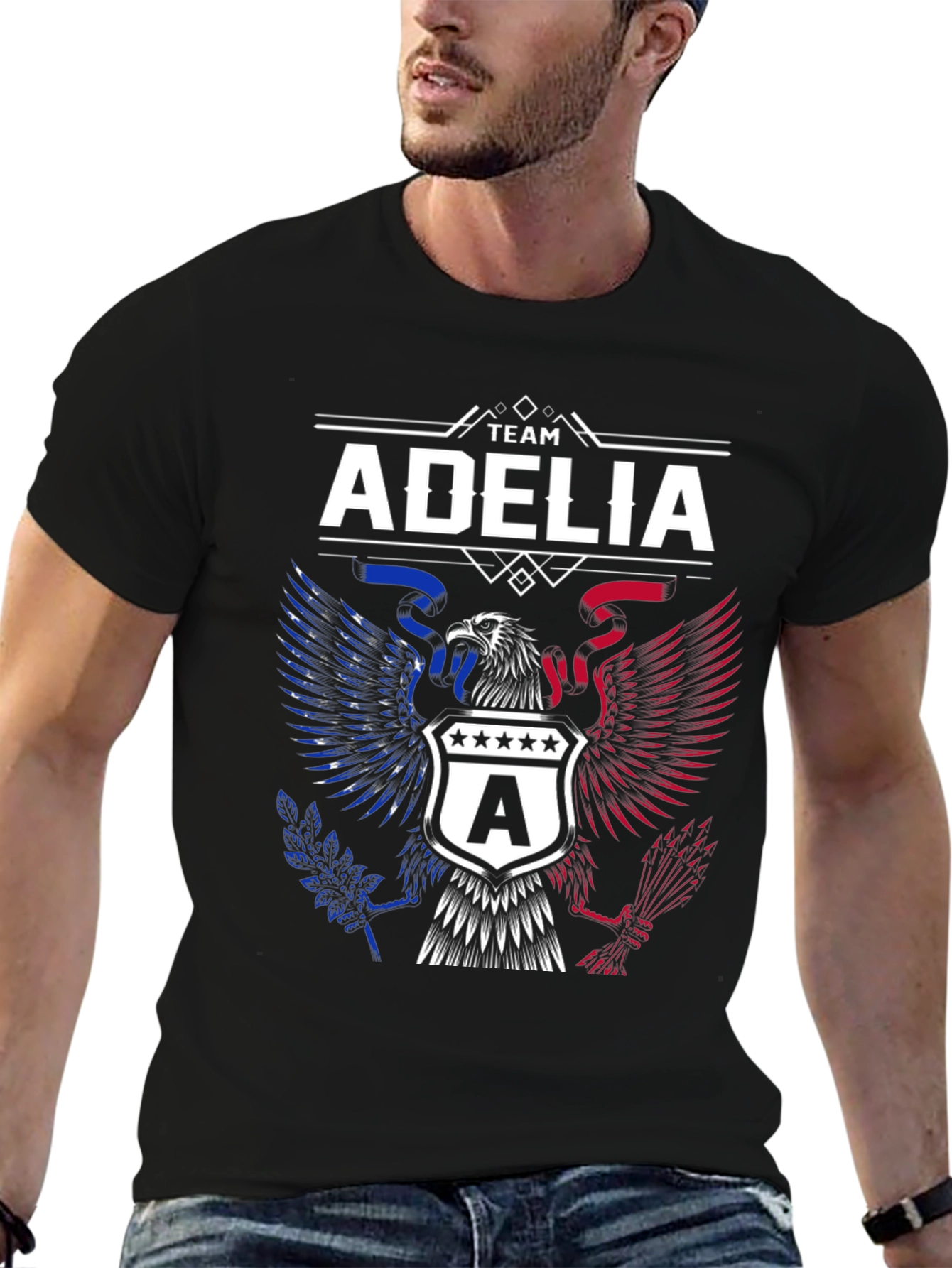 Team Adelia Patriotic Eagle Graphic Tee