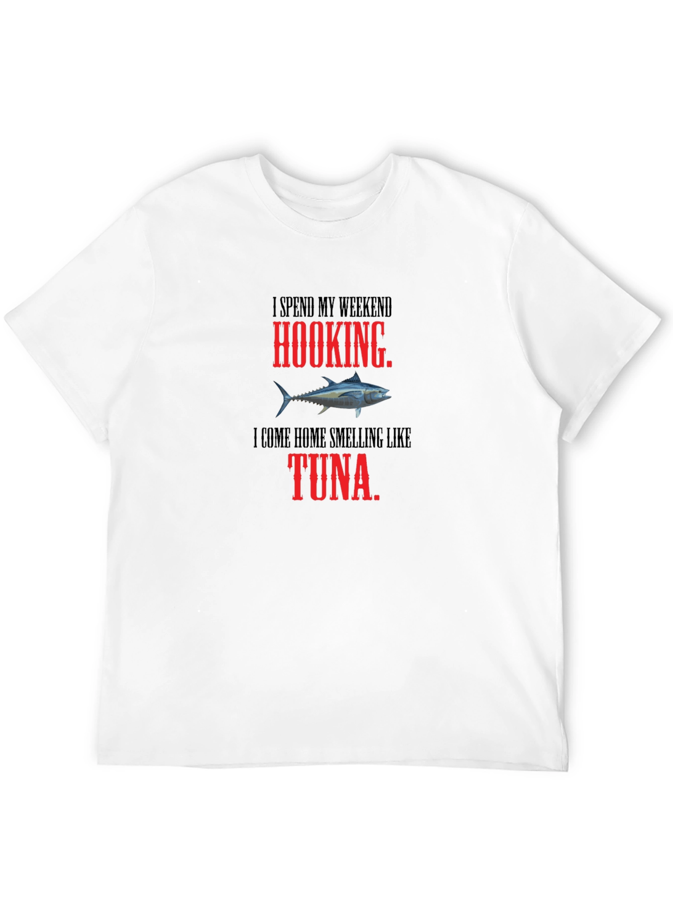 Hooking Tuna Graphic Tee - Funny Fishing Shirt