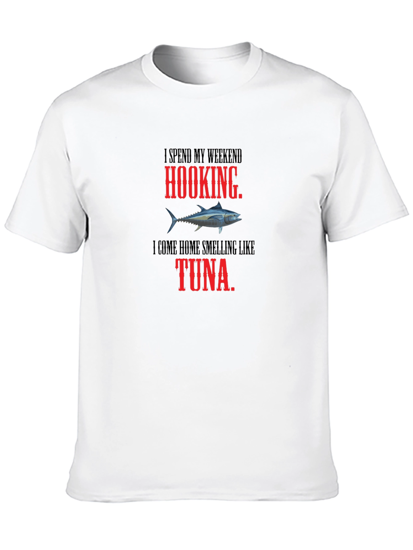 Hooking Tuna Graphic Tee - Funny Fishing Shirt