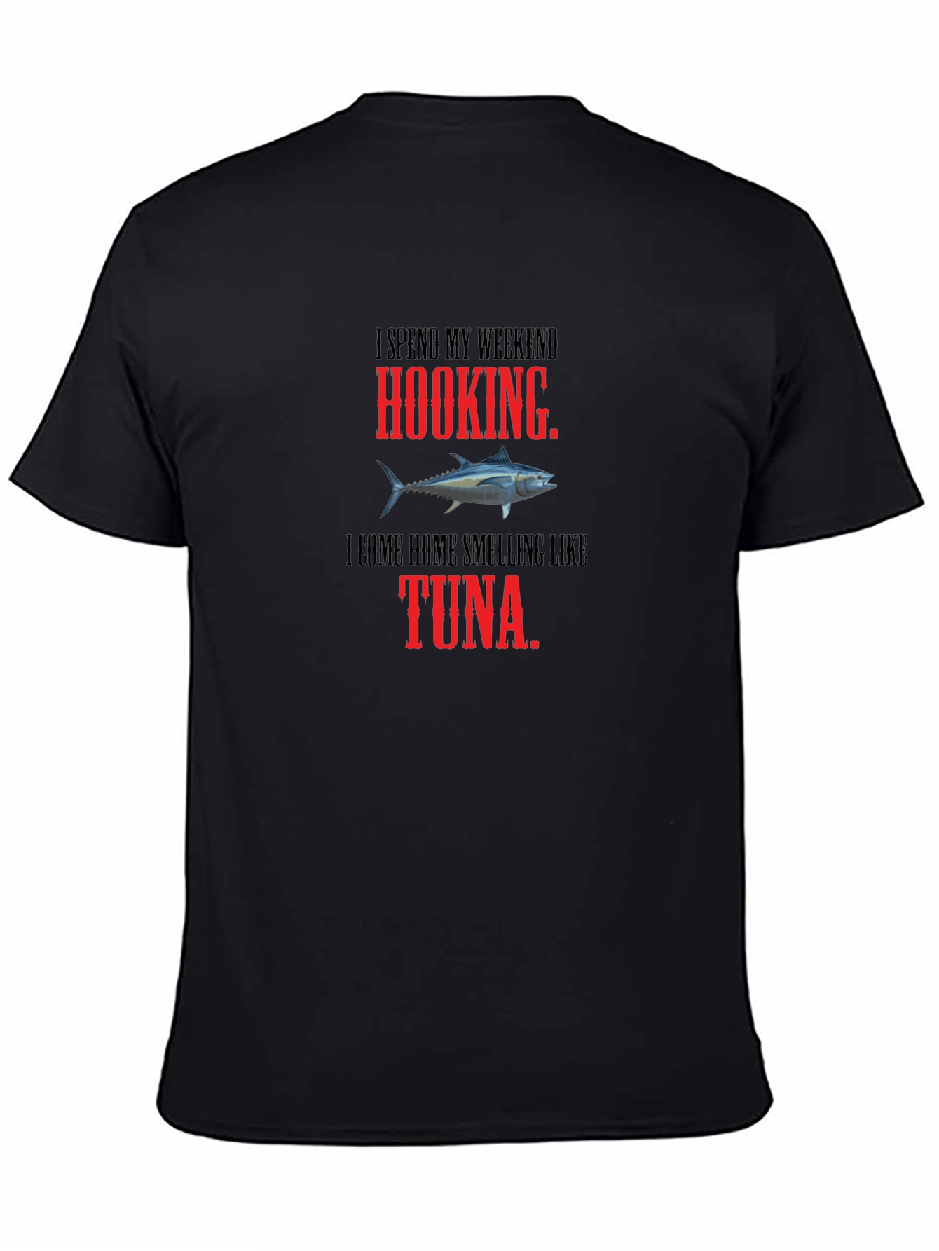 Hooking Tuna Graphic Tee - Funny Fishing Shirt