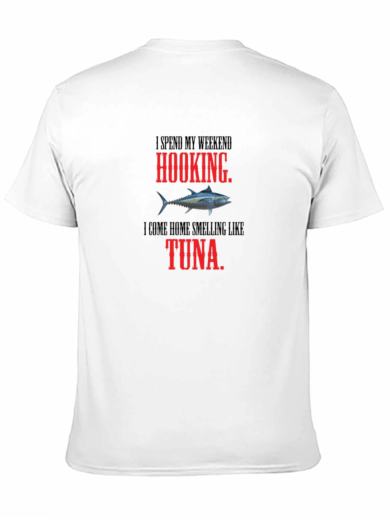 Hooking Tuna Graphic Tee - Funny Fishing Shirt