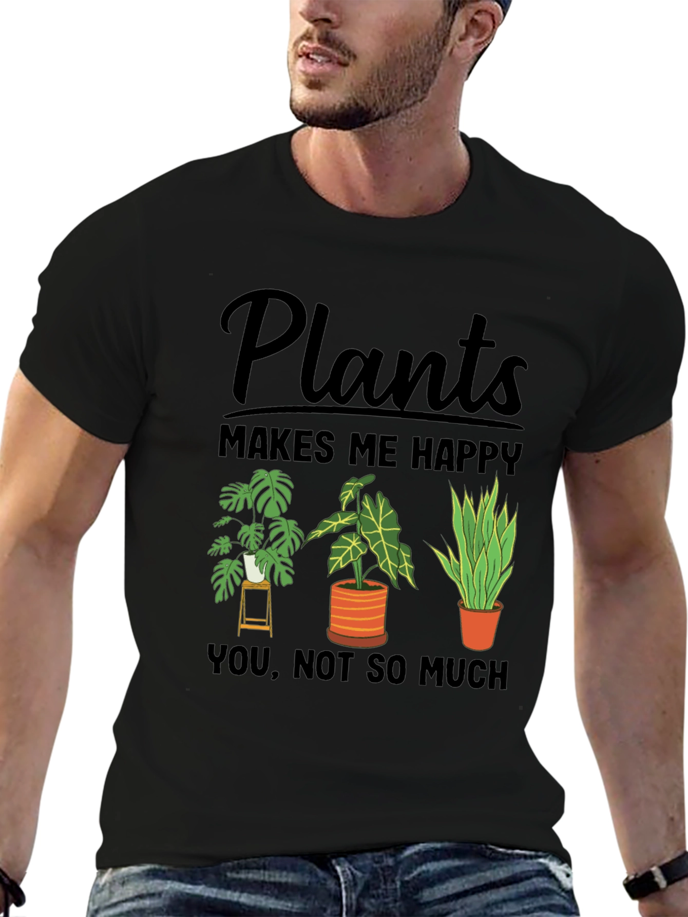 Plants Make Me Happy Graphic Tee