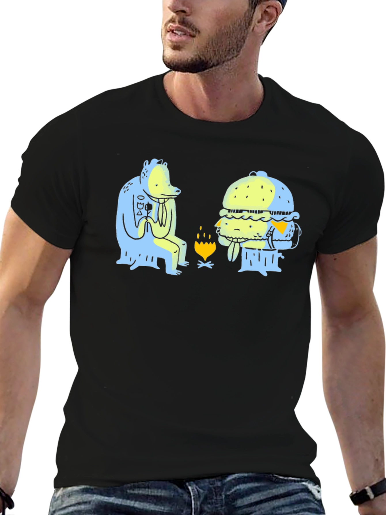 Camping Buddies Graphic T-Shirt