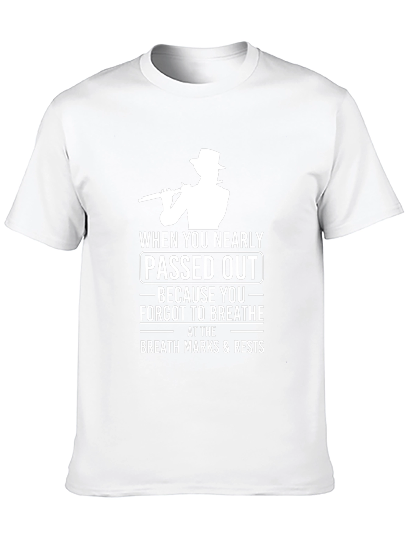 Musical Humor T-Shirt: Passed Out Musician Tee