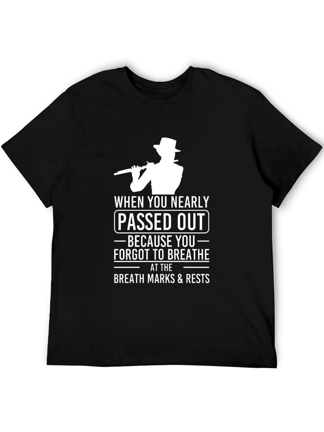 Musical Humor T-Shirt: Passed Out Musician Tee