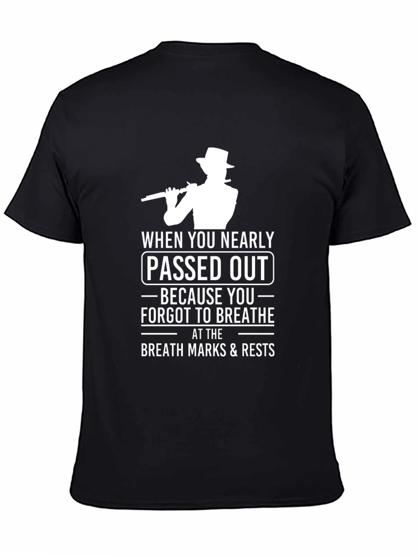Musical Humor T-Shirt: Passed Out Musician Tee