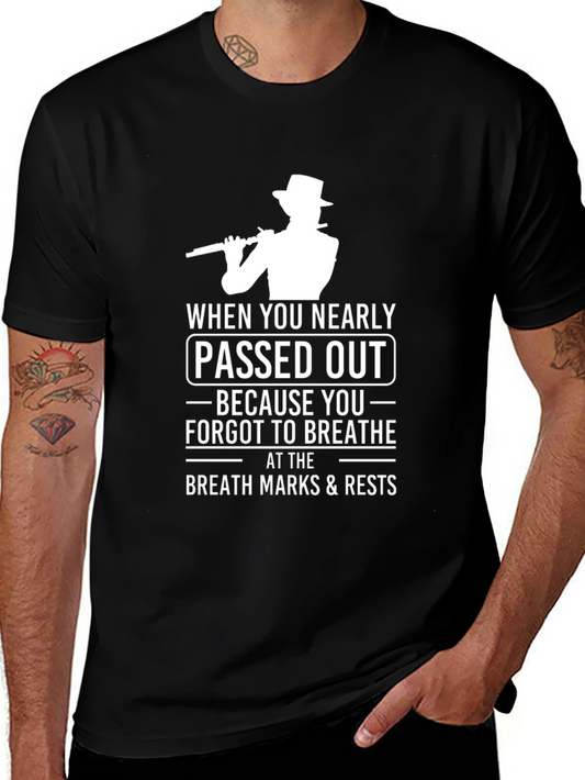 Musical Humor T-Shirt: Passed Out Musician Tee