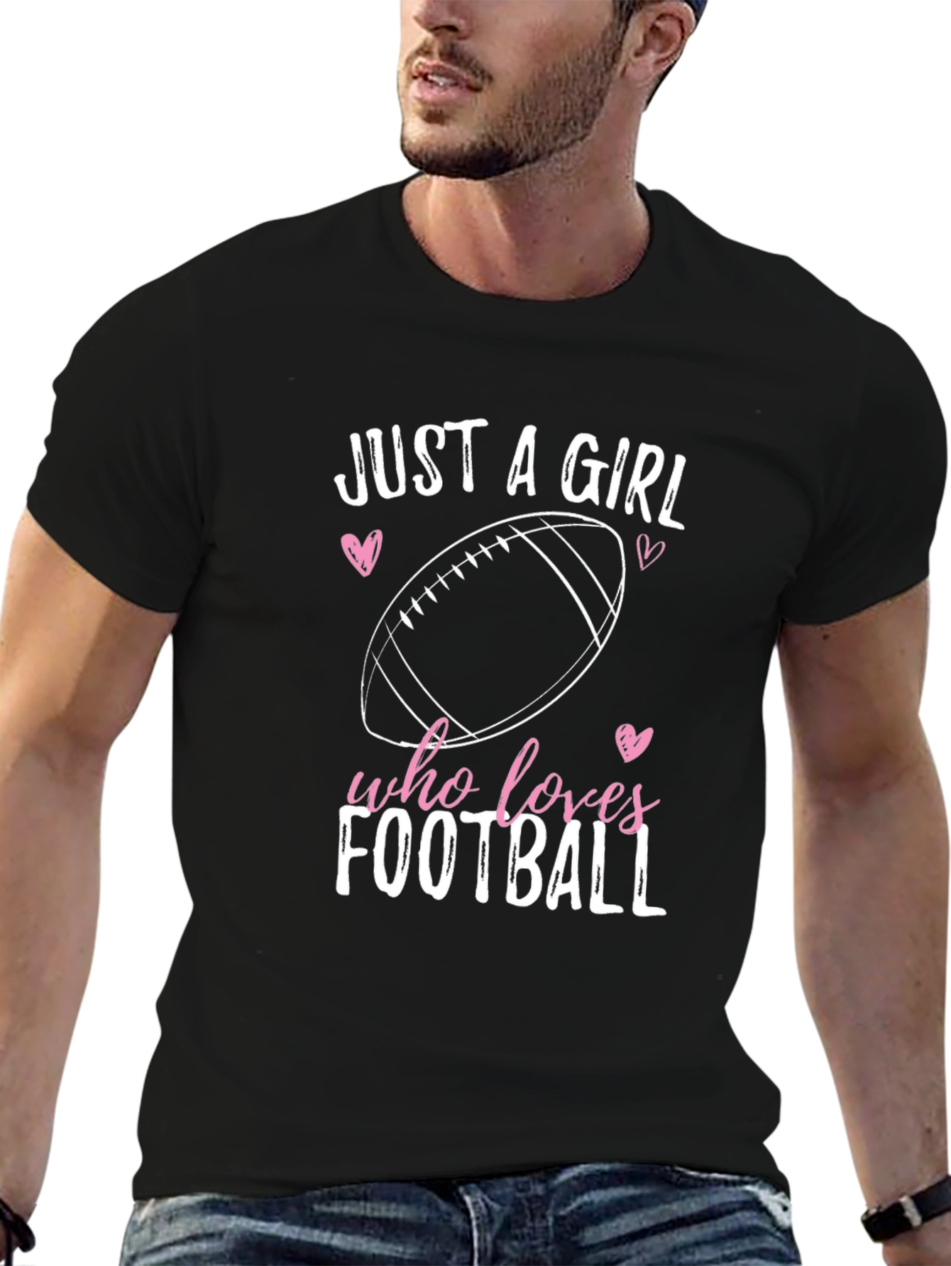 Just A Girl Who Loves Football T-Shirt