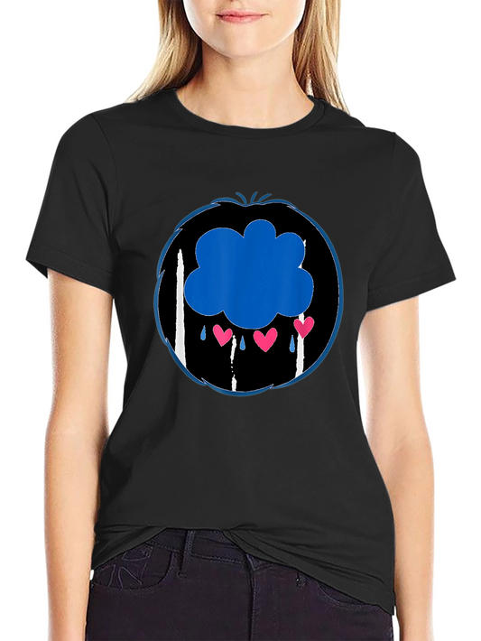 Grumpy Bear Inspired Graphic T-Shirt - Black