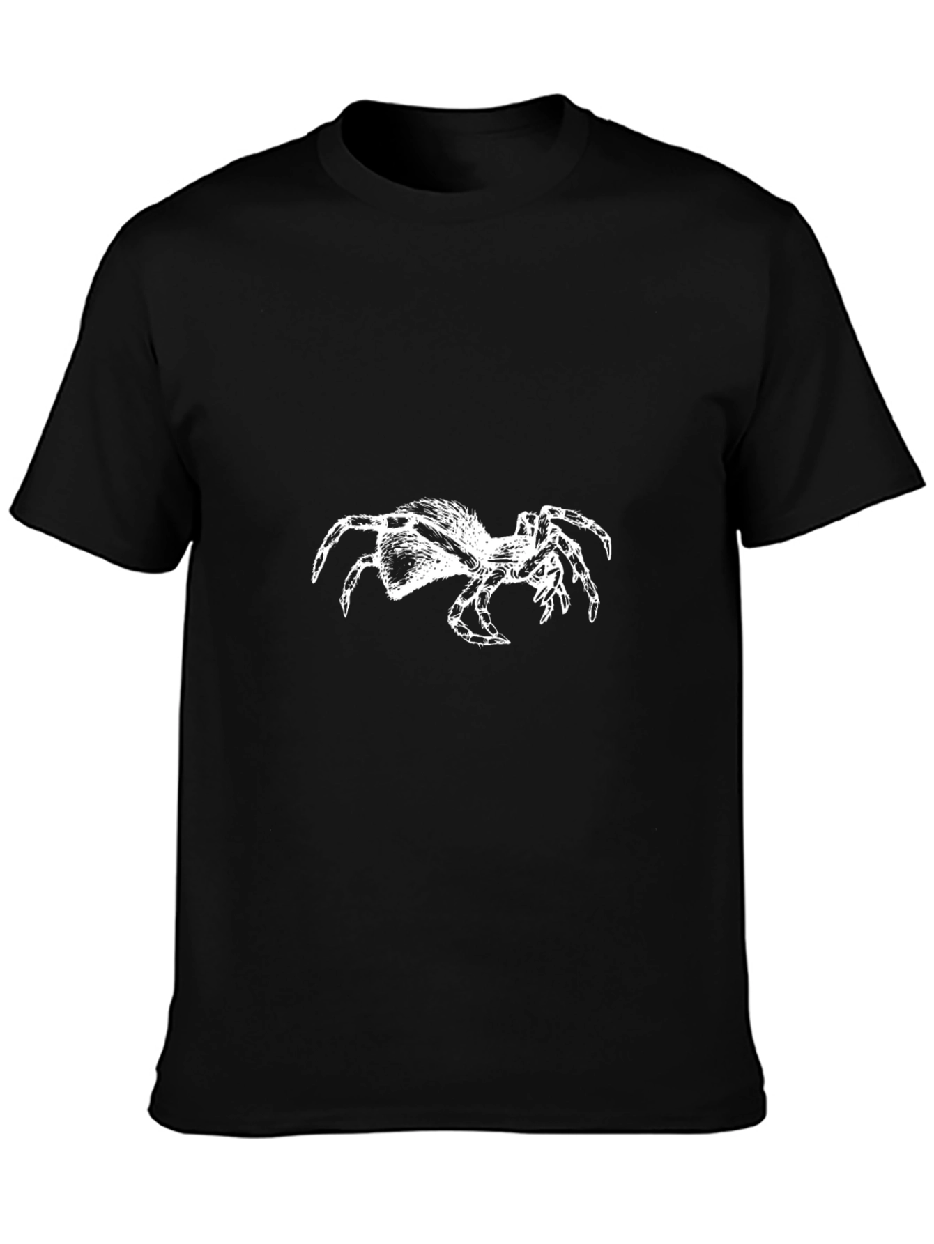 Creepy Crawly Spider Graphic Tee - Black