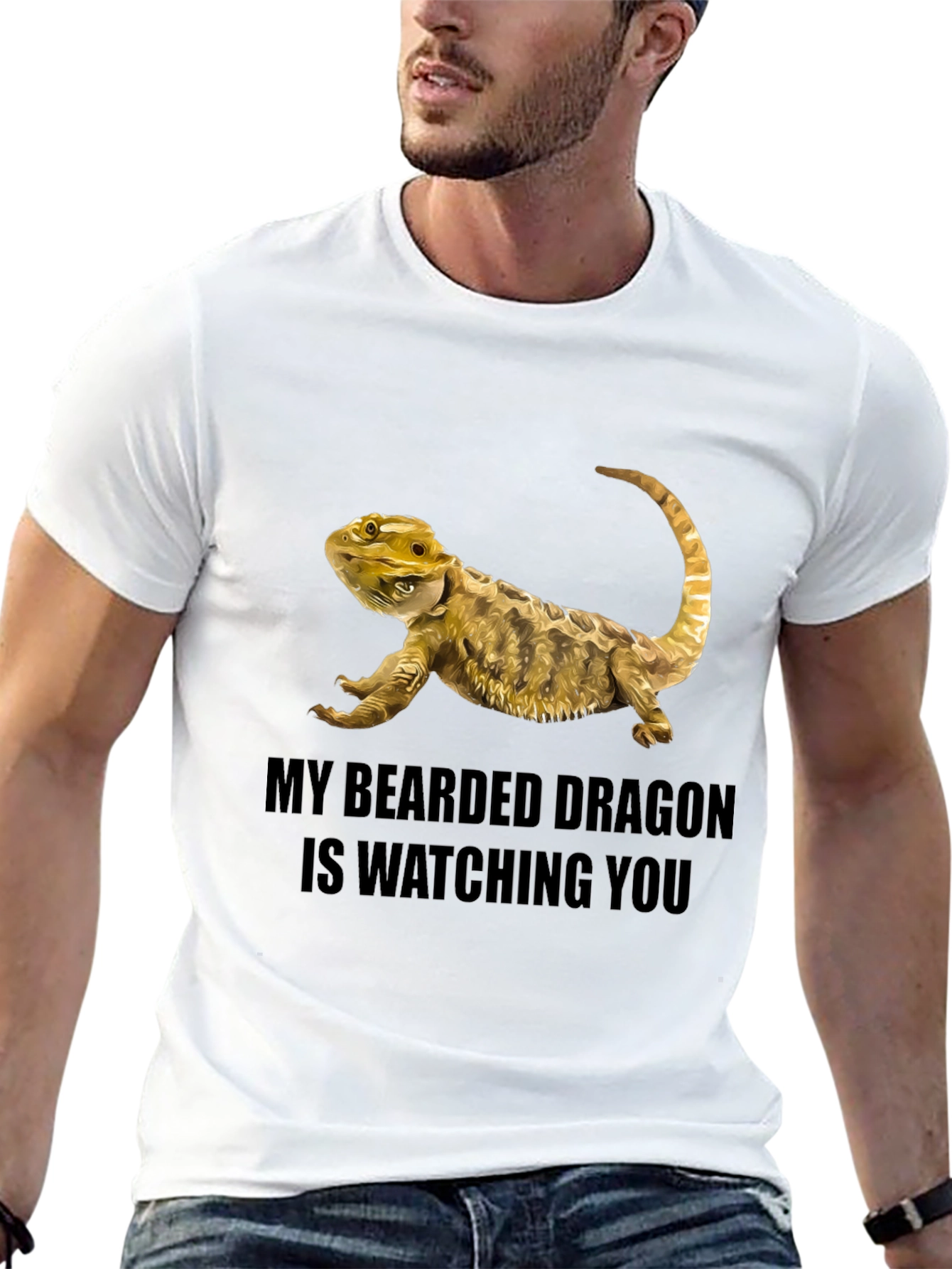 Bearded Dragon Watching You T-Shirt