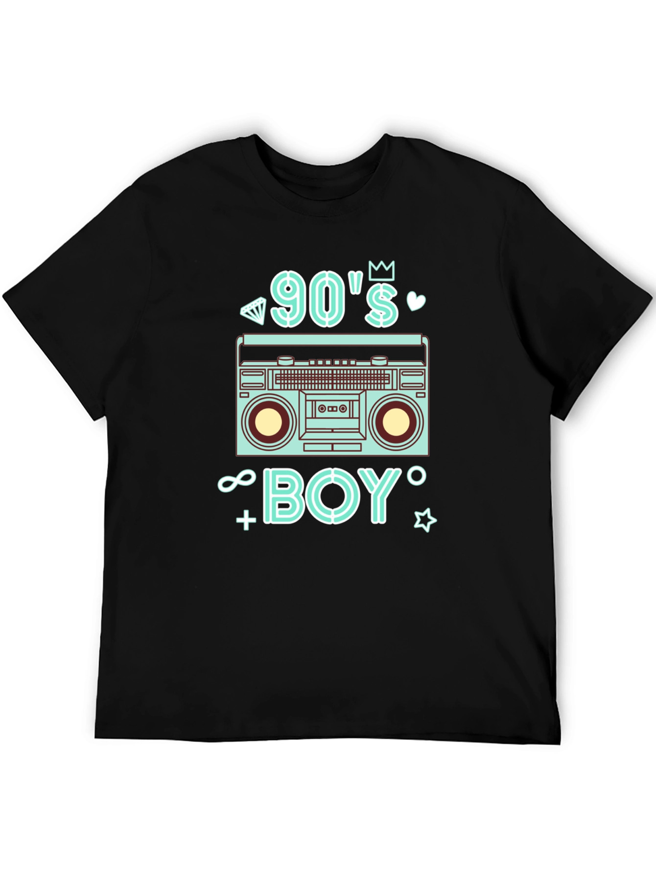 90s Boy Black Graphic Tee
