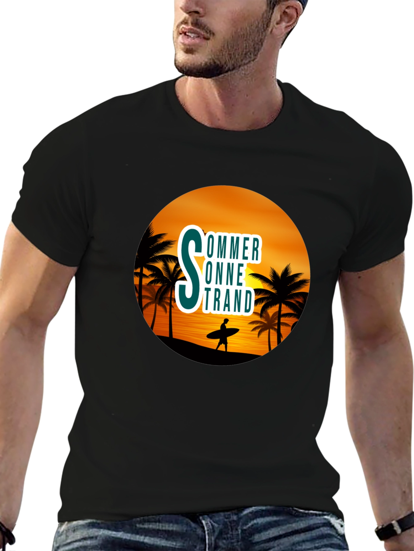 Summer Beach Graphic T-Shirt