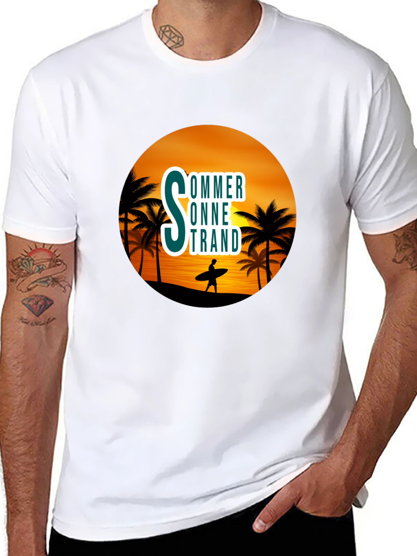 Summer Beach Graphic T-Shirt