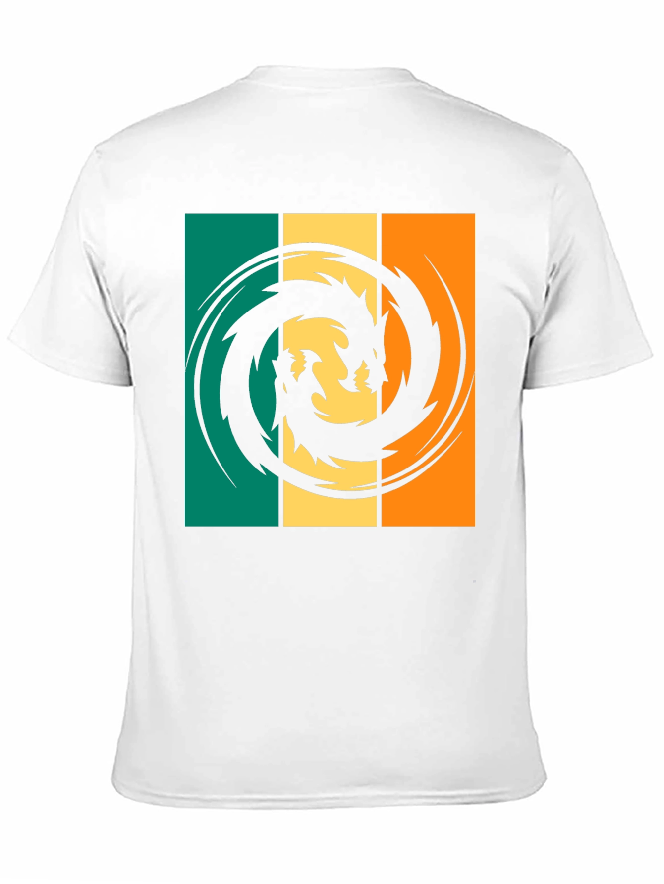 Dragon Swirl Graphic T-Shirt - Retro Style