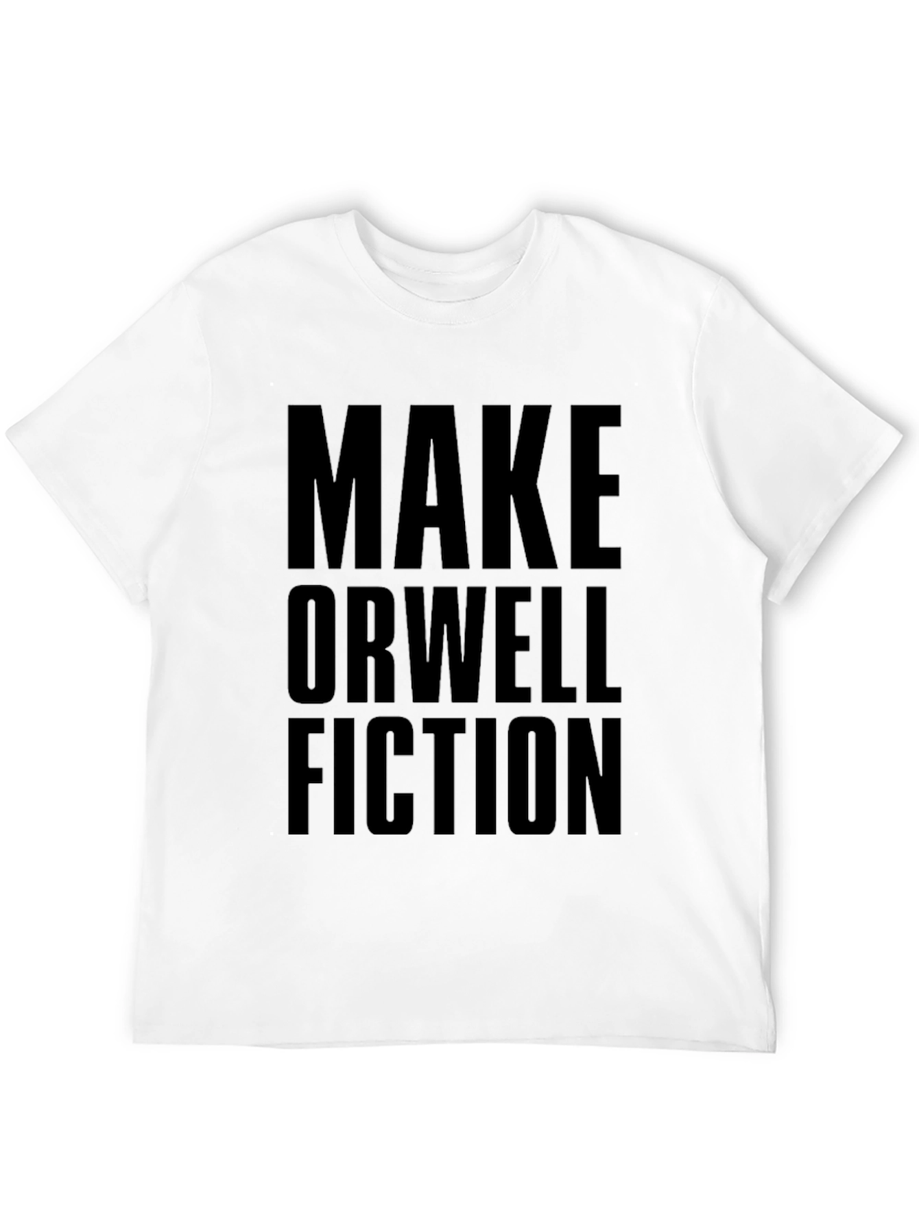 Make Orwell Fiction Black Graphic Tee