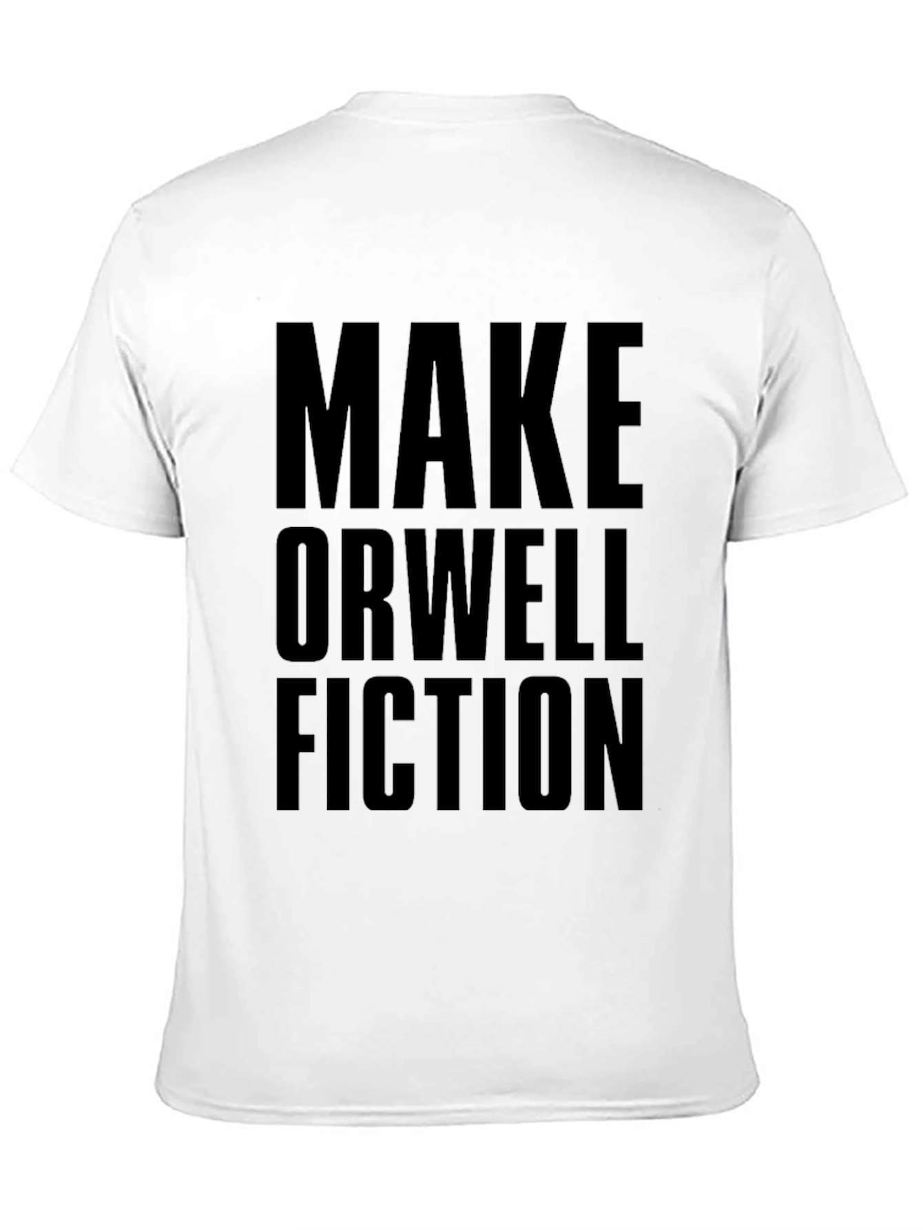 Make Orwell Fiction Black Graphic Tee