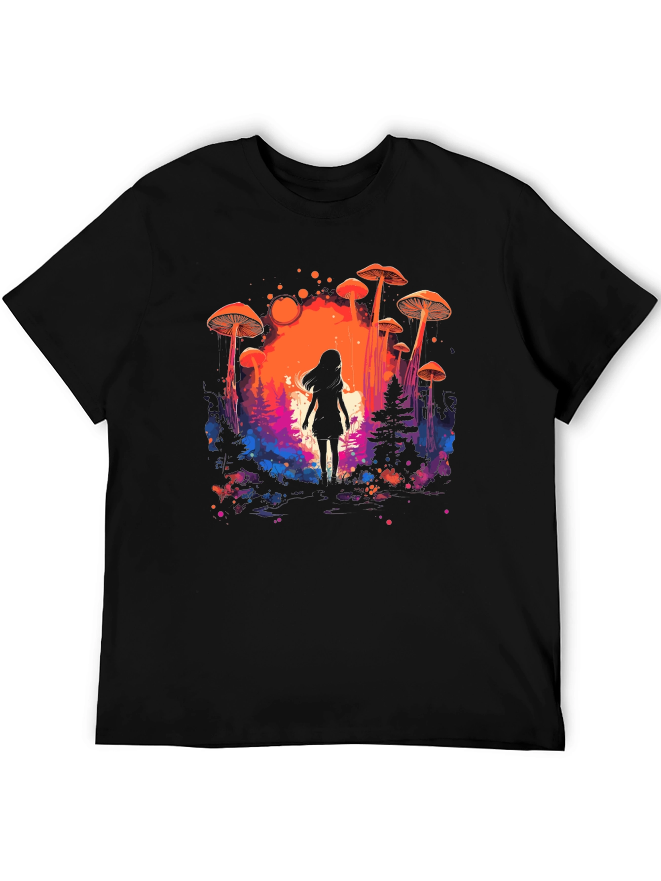 Mystical Mushroom Forest Graphic Tee