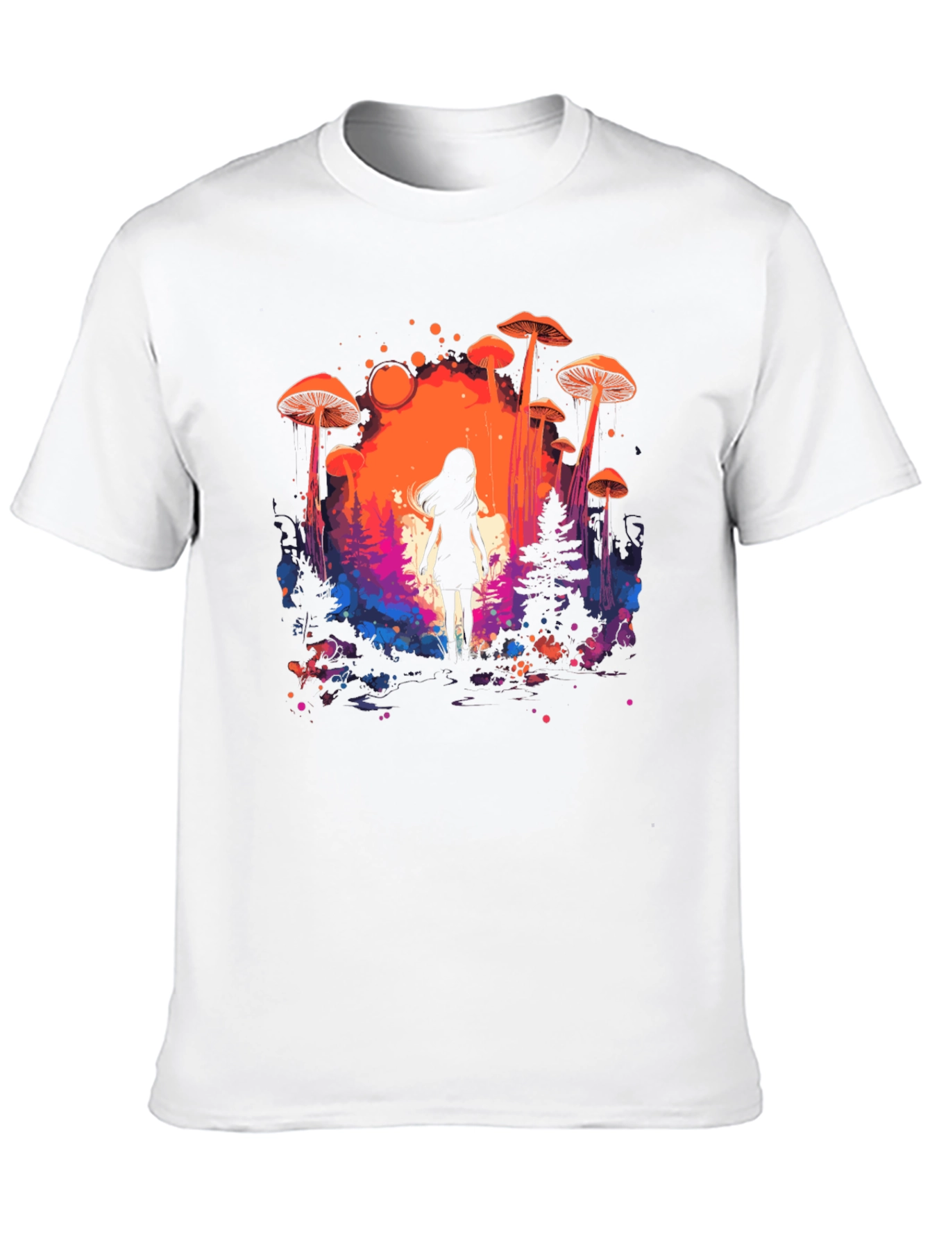Mystical Mushroom Forest Graphic Tee