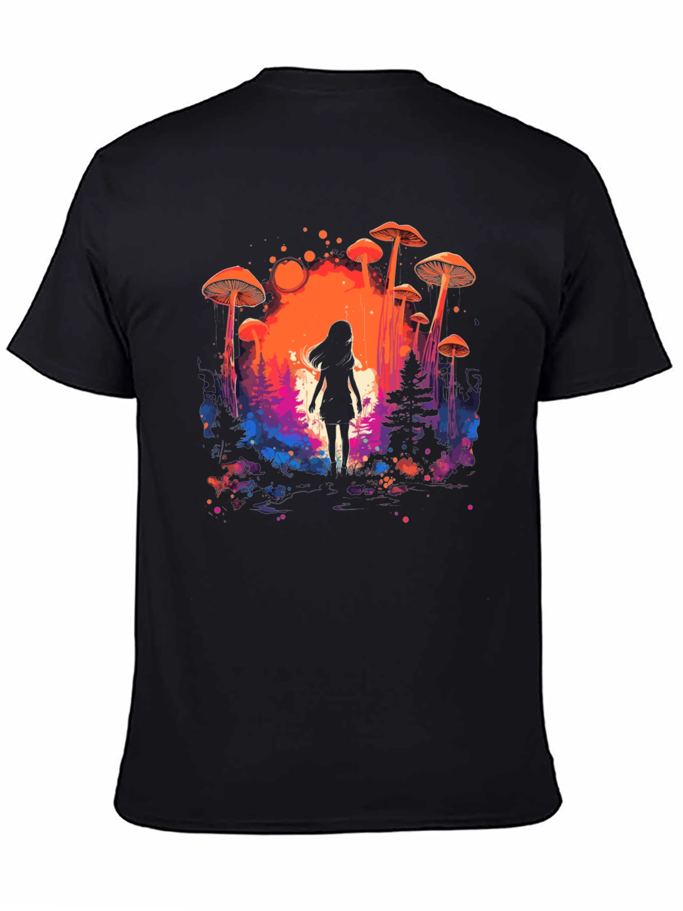 Mystical Mushroom Forest Graphic Tee
