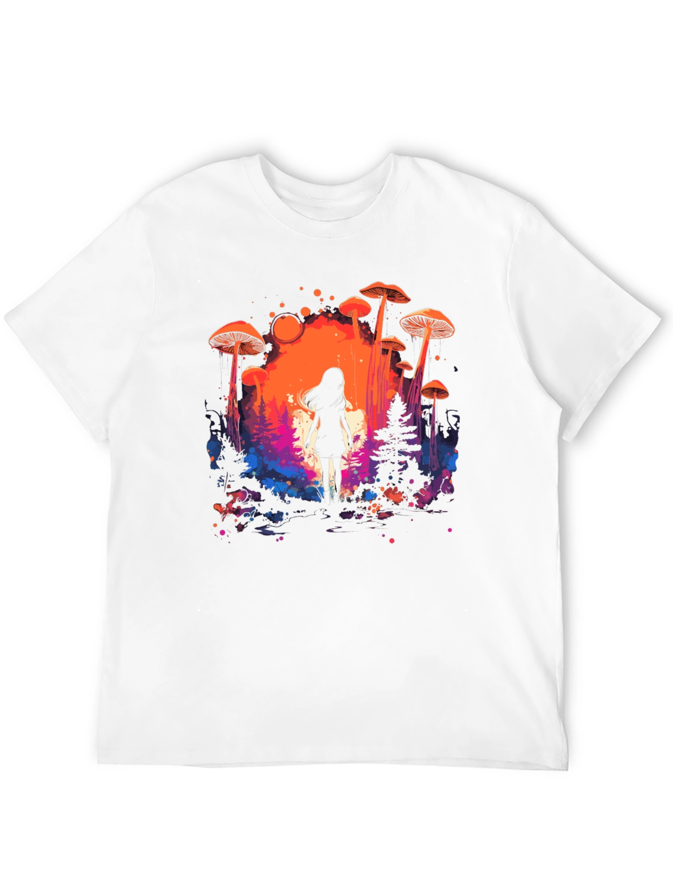 Mystical Mushroom Forest Graphic Tee