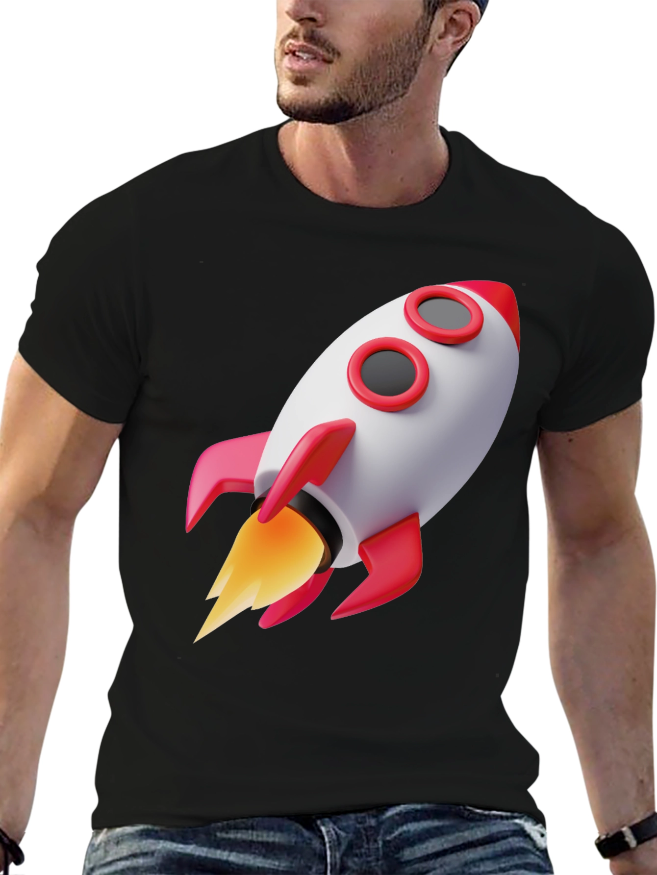 Rocket Graphic Tee - Blast Off in Style!
