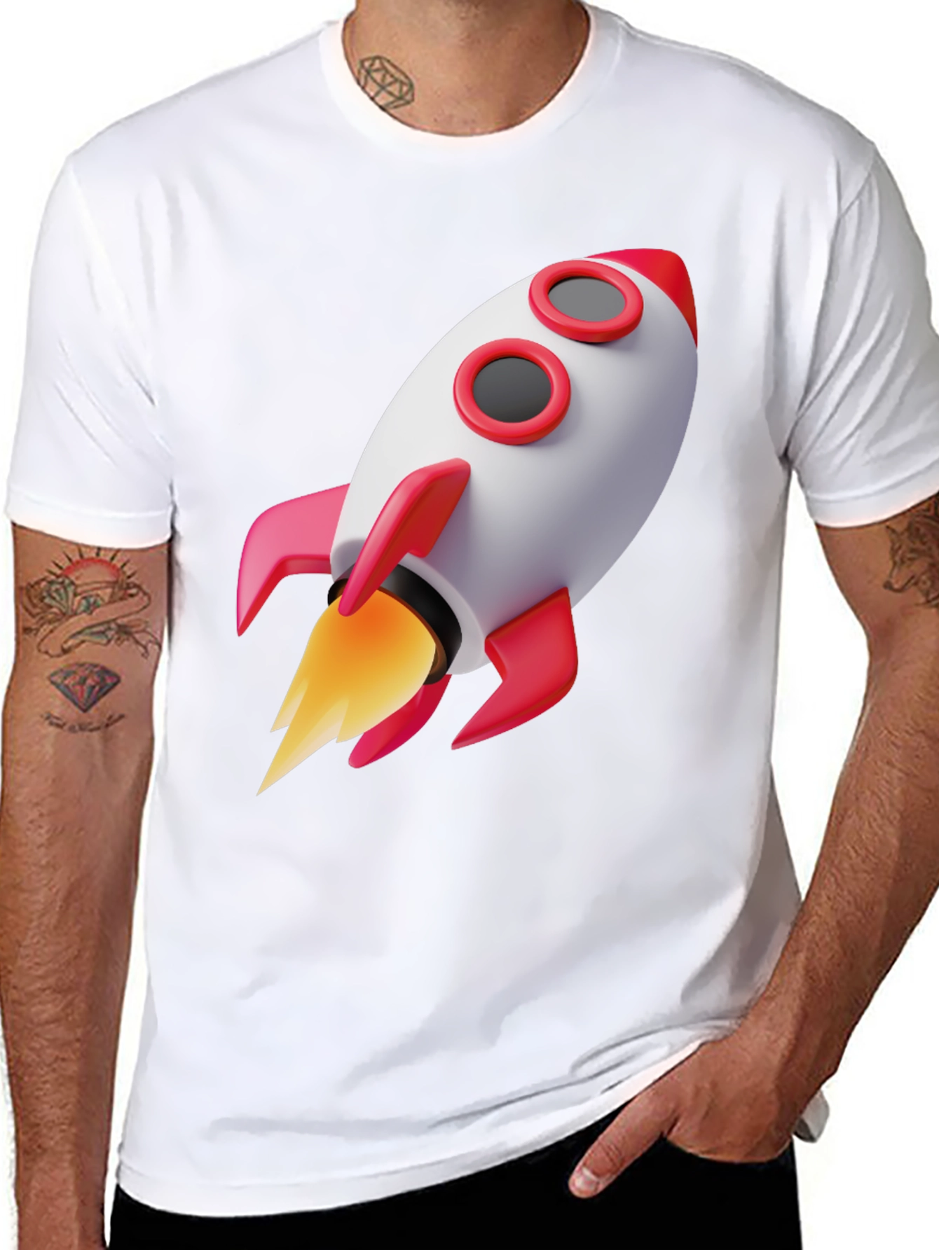 Rocket Graphic Tee - Blast Off in Style!