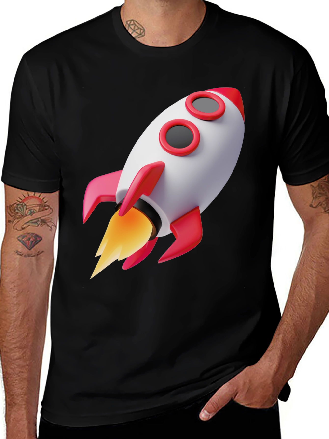 Rocket Graphic Tee - Blast Off in Style!