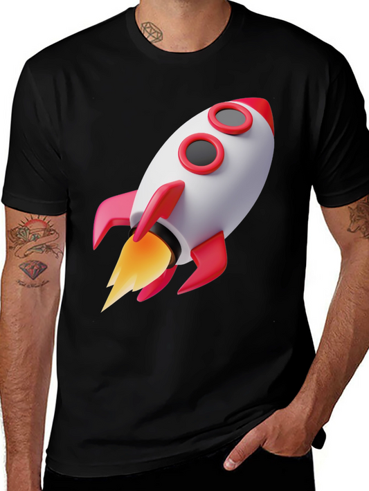 Rocket Graphic Tee - Blast Off in Style!