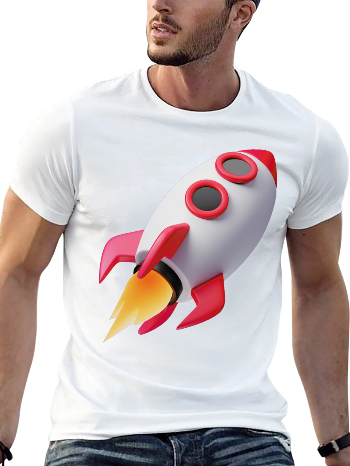 Rocket Graphic Tee - Blast Off in Style!