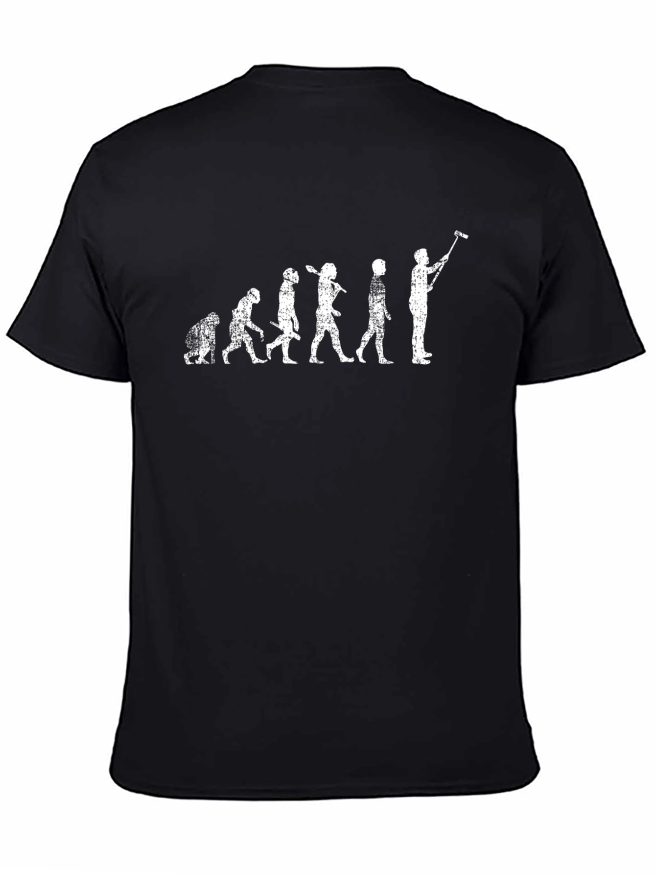 Evolution of Selfie Black T-Shirt