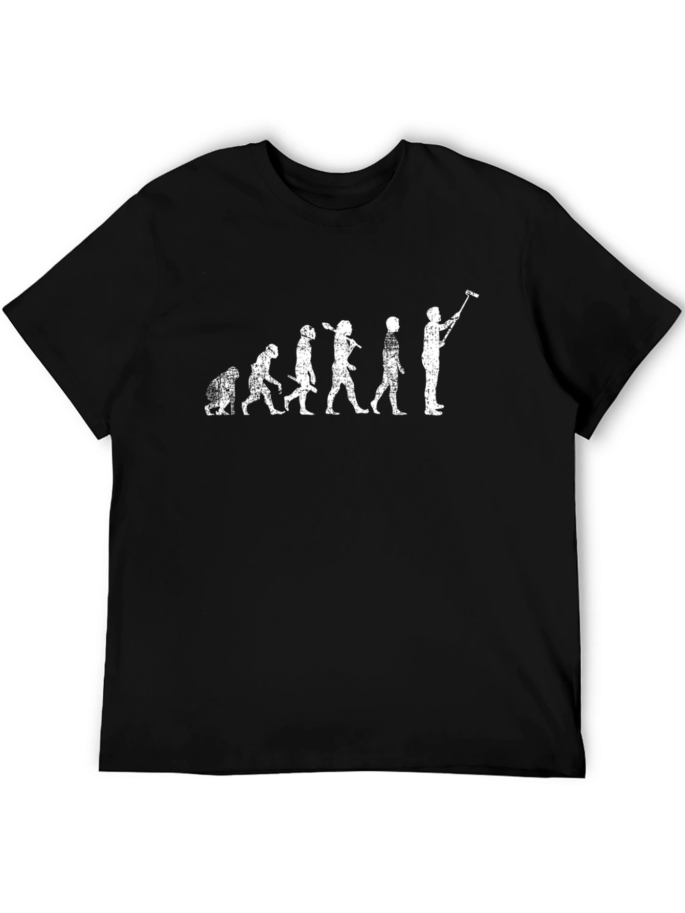 Evolution of Selfie Black T-Shirt