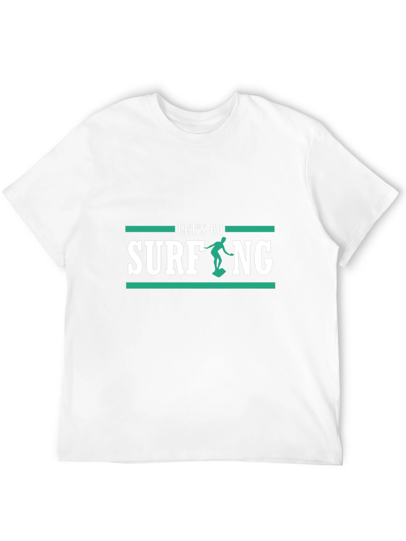 Lets Go Surfing Black T-Shirt