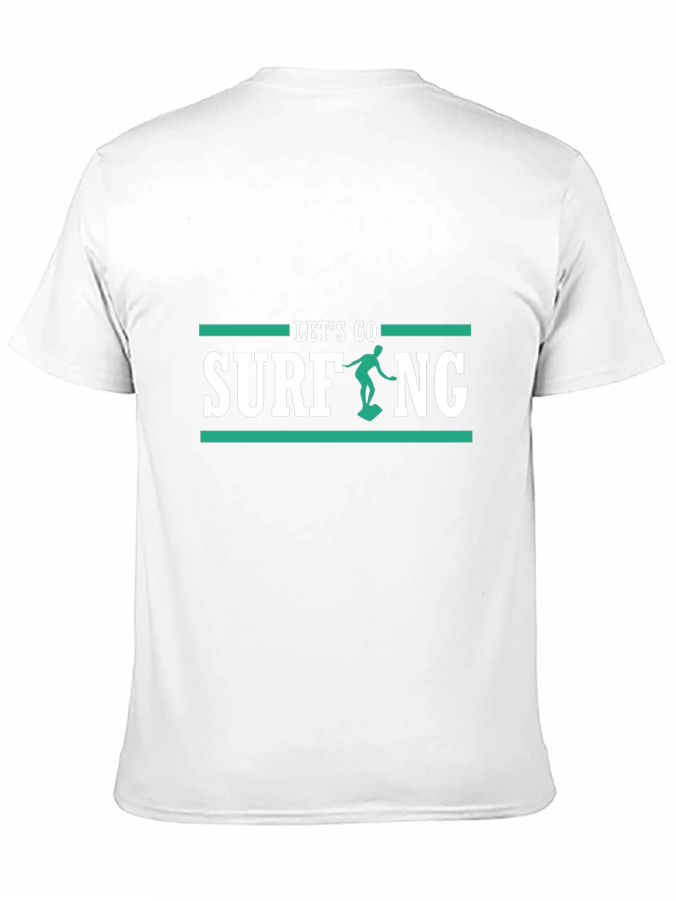Lets Go Surfing Black T-Shirt