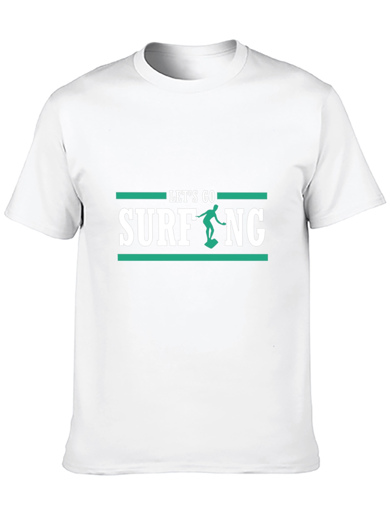 Lets Go Surfing Black T-Shirt
