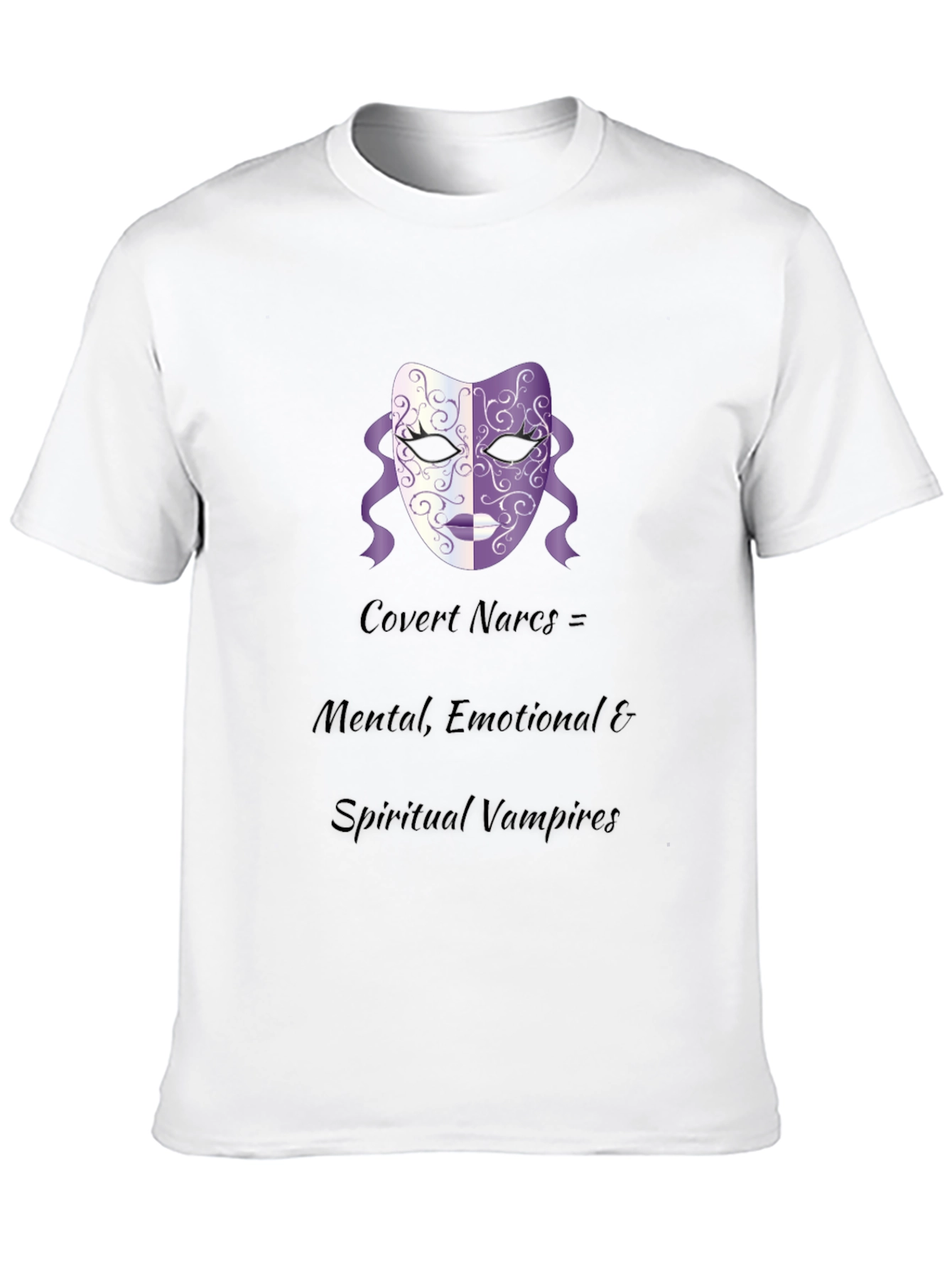 Covert Narcs Vampire Mask Black T-Shirt