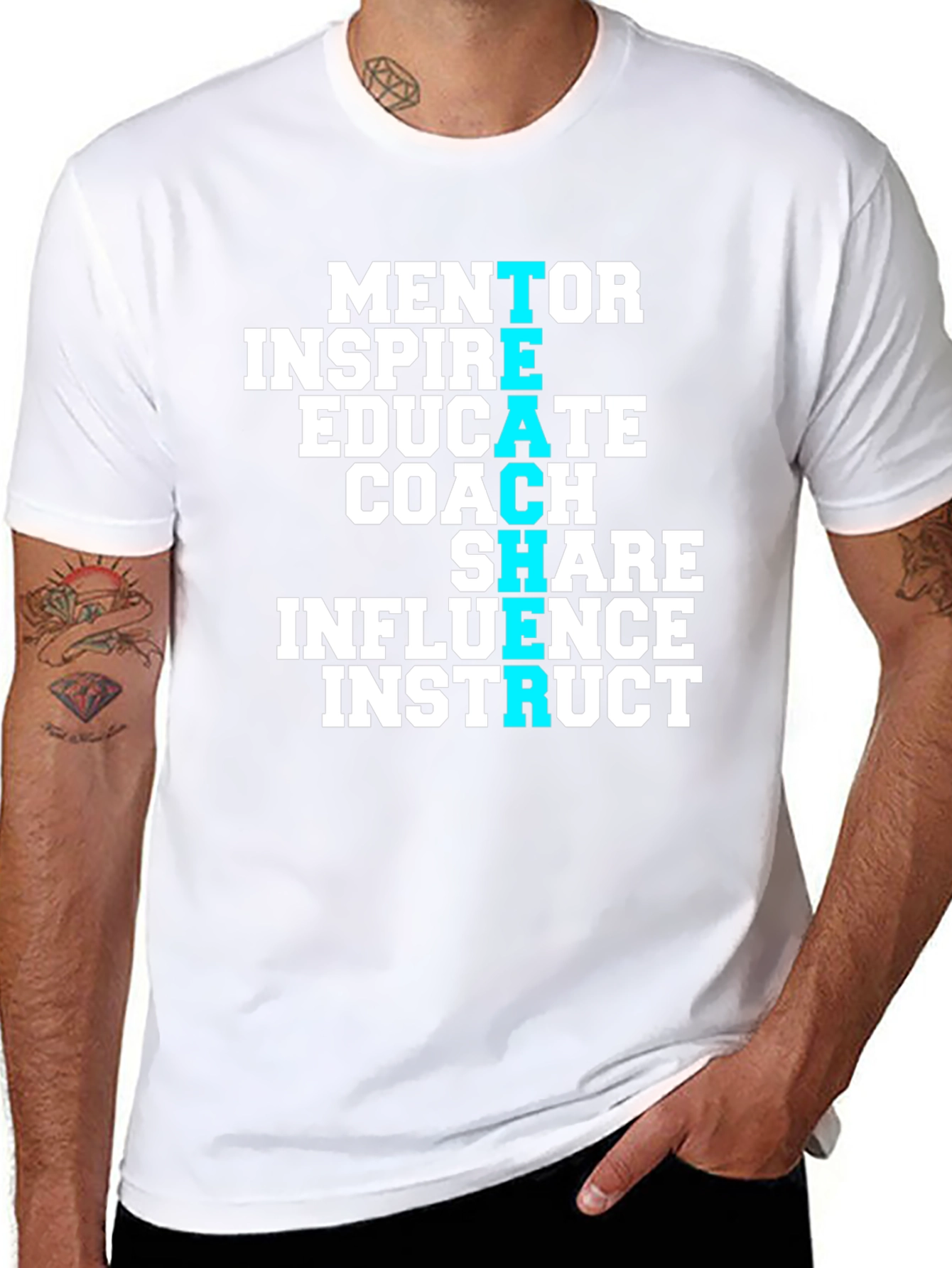 Teacher Mentor Inspire Graphic T-Shirt