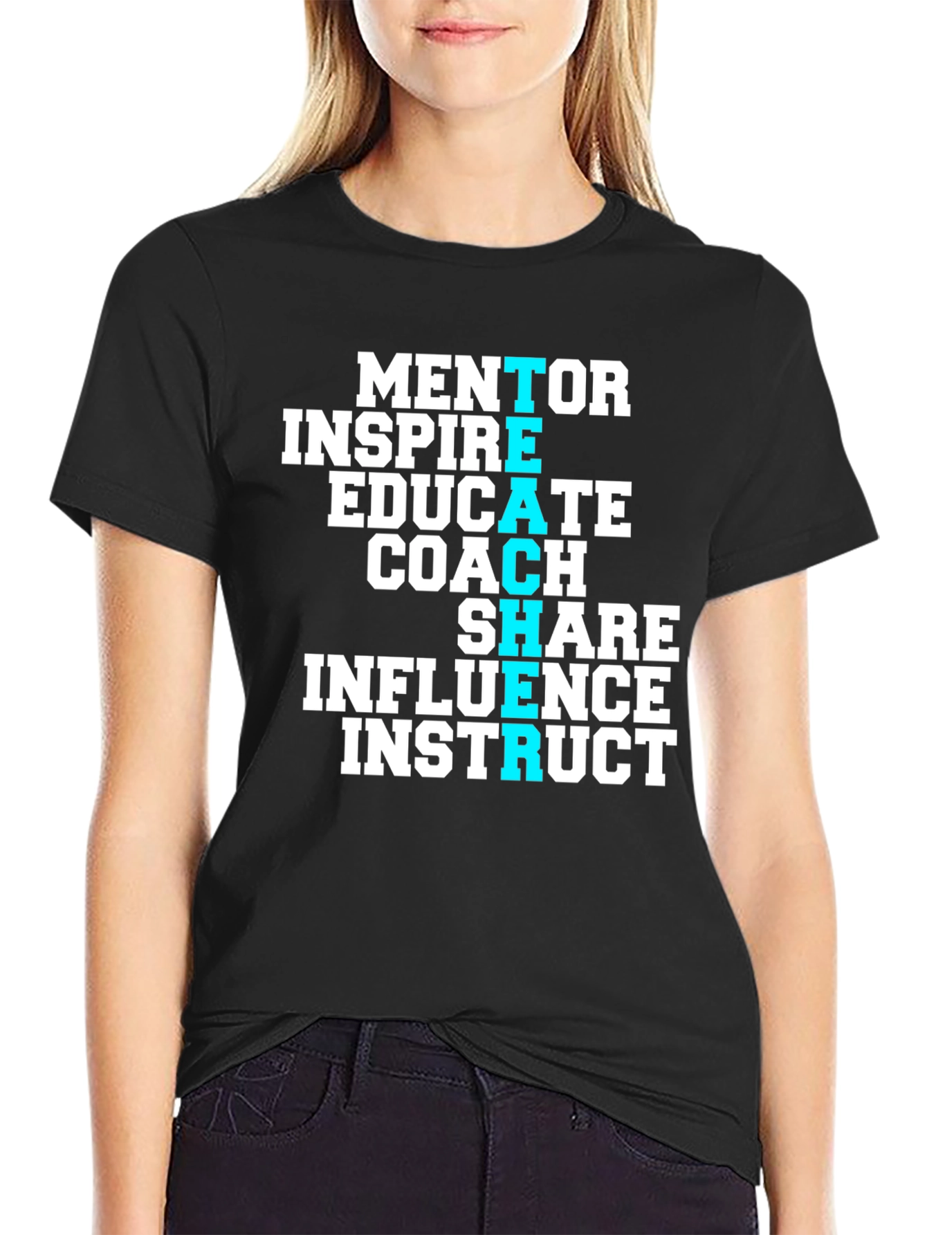 Teacher Mentor Inspire Graphic T-Shirt