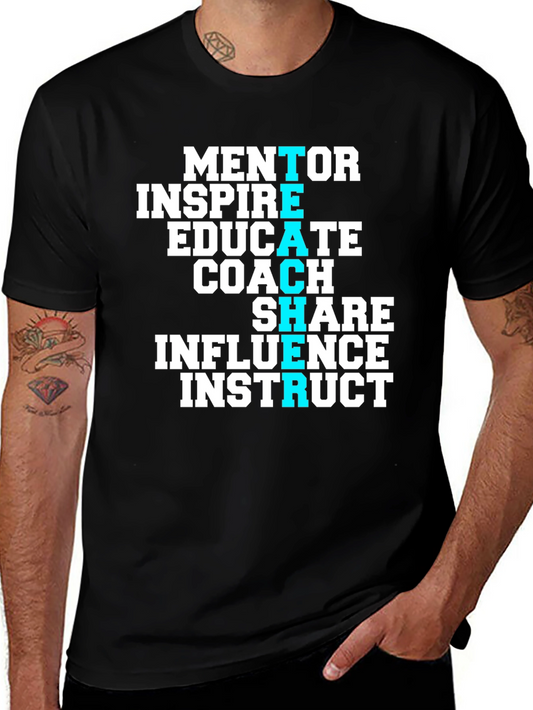 Teacher Mentor Inspire Graphic T-Shirt