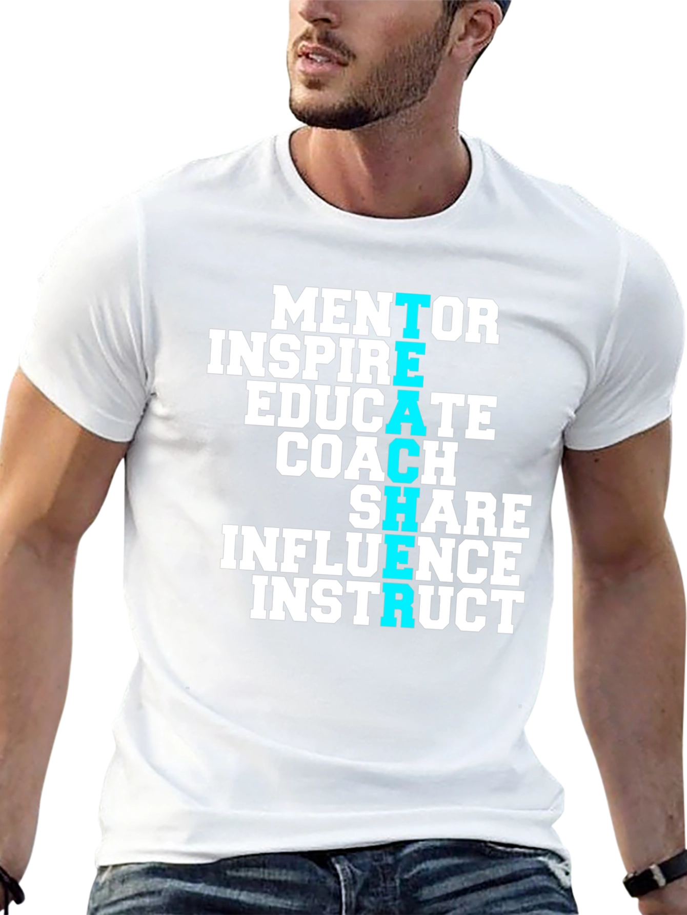 Teacher Mentor Inspire Graphic T-Shirt