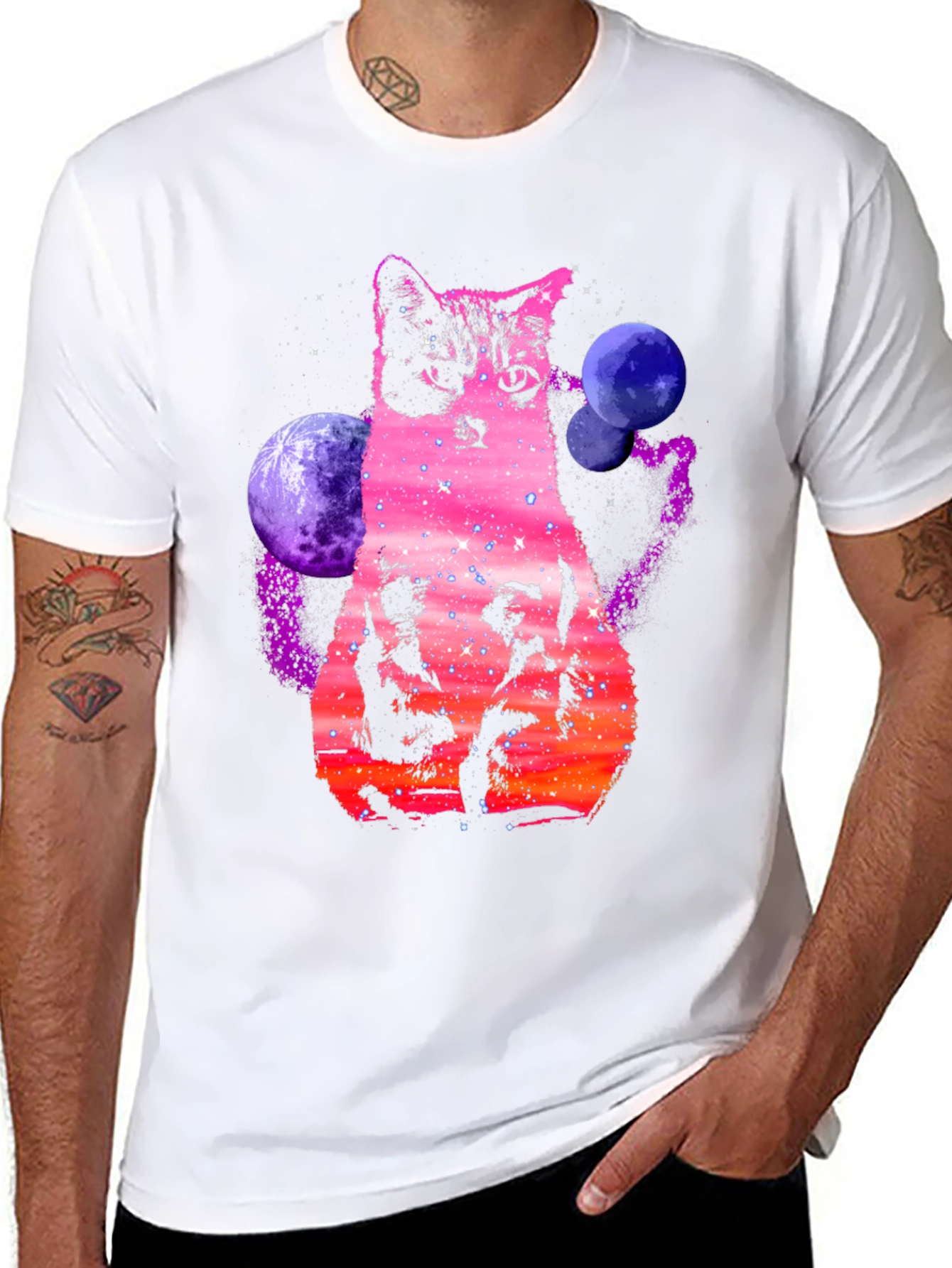 Galaxy Cat T-Shirt - Space Kitten Tee